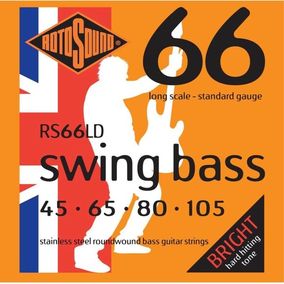 Rotosound RS66LD Swing Bass 66 Stainless Steel Roundwound Bass Guitar Strings Lo - Picture 3 of 4